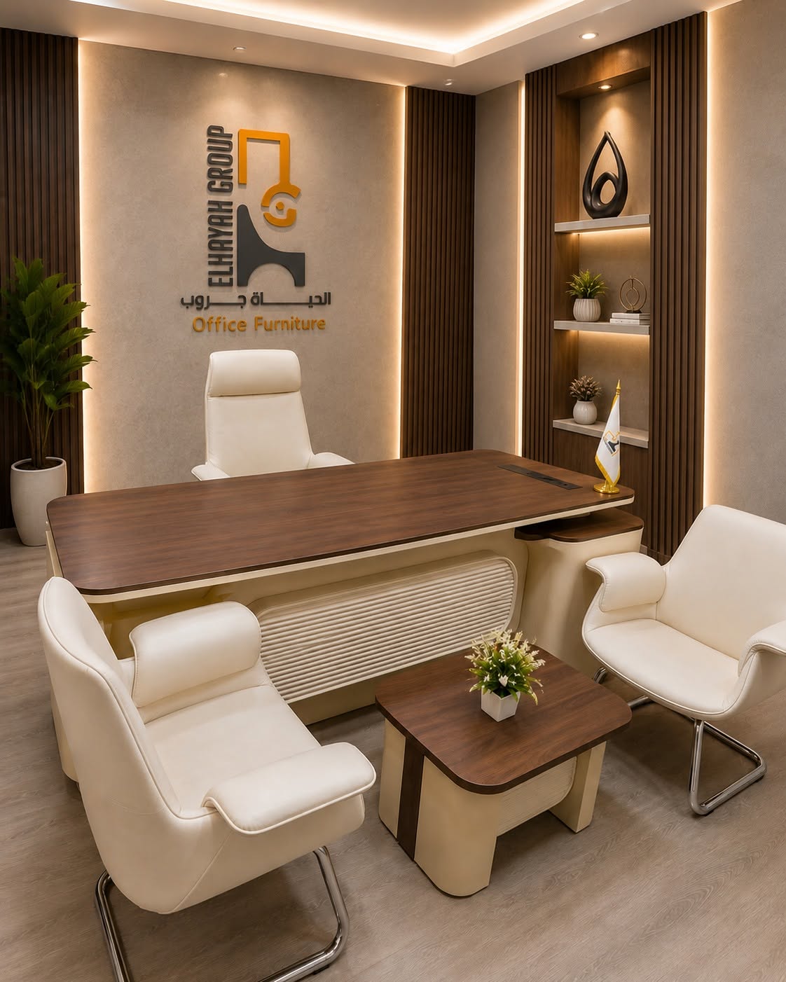 دولاب حفظ مستندات رئاسي زجاجي (Presidential Cabinet 4-Door)